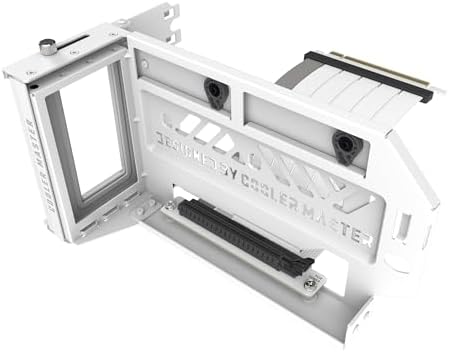Cooler Master Vertical GPU Card Holder Kit V3 White , PCIe 4.0 5.0 Motherboards GPUs RTX 5090 RX 9070 XT, ABS Casing, 165mm Length, Modula Adjustable for E-ATX ATX Micro ATX Case