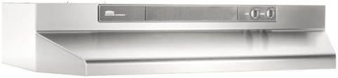 Broan-NuTone 463004 Under-Cabinet Range Hood with Infinitely Adjustable Speed Control, 30-Inch, Stainless Steel
