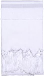 Nine Space Soft Terry Turkish Fouta Hand Towel, 35-Inch by 19.5-Inch, Grey