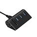 Cateck USB 3.0 HUB, Bus-Powered USB 3.0 3-Port Aluminum Hub with 2-Slots Card Reader Combo for iMac, MacBook Air, MacBook Pro, MacBook, Mac Mini, PCs and Laptops, Black primary