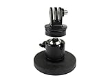 Rubber Coated Magnetic Magnet Car and Motorcycle Suction Cup Mount w/ Swivel Ball Head + Tripod Mount for GoPro HERO, Sony Action Cam, Xiao Yi SJCAM Action Cameras DSLR and Smartphones