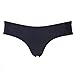 Sexy Swimwear Women's Brazilian Cheeky Bikini Itsy Bottom Thong Swimsuit, Black, S