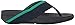 FitFlop Women's Surfa Flip-Flop, Midnight Navy/Parakeet Green, 7 M US