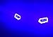 Halo Rings for headlights Led 2011+ Polaris Sportsman 400 500 570 800 550 850 1000 - BLUE
