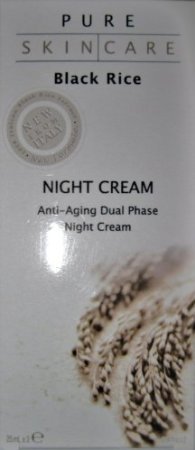 Pure Skin Care Black Rice Night Cream Dual Phase 25ml