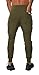 YoungLA Slim Fit Joggers for Men | French Terry Cotton Skinny Tapered Sweatpants | Gym Sports Activewear Workout Clothes 2o2 Olive Medium