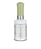 Elemental Kitchen Salad Dressing Mixer Shaker, Clear Glass, Recipes and Measurements Printed-250ml / 8oz