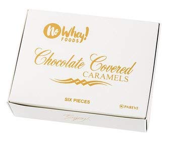 No Whey - Chocolate Covered Caramels (6 Pieces) - Allergy Friendly And Vegan Chocolate Candy - Dairy Free, Nut Free, Peanut Free, Soy Free, Gluten Free
