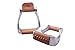 PRAIRIE METAL Lightness Horse Stirrups PRO Equestrian Western Engraved Stylish Aluminum Wide Suits Big Bootthumb 4