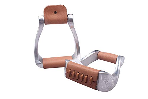 PRAIRIE METAL Lightness Horse Stirrups PRO Equestrian Western Engraved Stylish Aluminum Wide Suits Big Boot