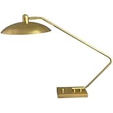 House of Troy Ridgeline LED Task Lamp in Natural Brass