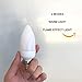 Comzler LED Candelabra Flame Effect Light Bulb, E12 Base, 2Mode Flickering Emulation Chandelier Bulbs, 3w 1500K Warm Candle Light for Christmas/Party/Festival/bar/Restaurant Decoration (2 Pack)