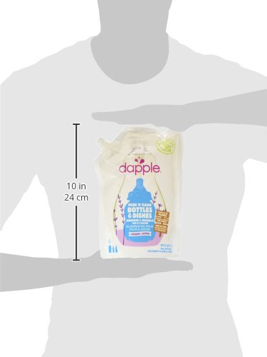 DAPPLE: REFILL PACK: BABY BOTTLE AND DISH LIQUID, LAVENDER 34 OZ