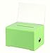 Adir Acrylic Donation Ballot Box with Lock - Secure and Safe Clear Slotted Suggestion Box - Storage Lock Deposit Box with Keys for Cards, Votes, Tickets, Feedback and Money (6.25