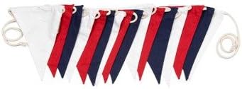 Sterck Cotton Linen Union Jack British Red, White and Blue Bunting BUNRWB