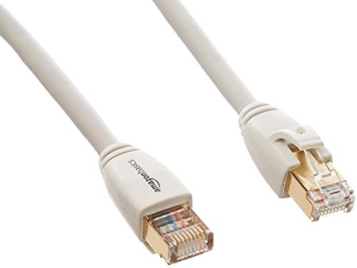 AmazonBasics RJ45 Cat7 Network Ethernet Patch Internet Cable - 10 Feet