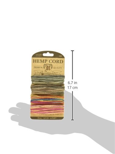 Hemptique HC20-FES Hemp 20-Pound Cord, Festival, 120-Feet