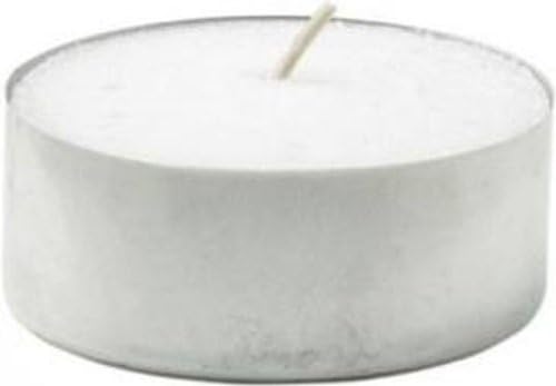 48ย 10ย Hour Maxi Tea Lights White Paraffin Jumbo Tea Lights.