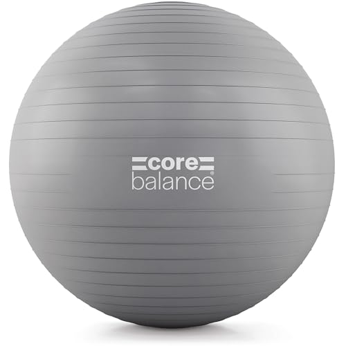 Core Balance, berstsicherer Gymnastikball - für Fitness Yoga Schwangerschaft - 55cm 65cm 75cm 85cm - inkl. Luftpumpe
