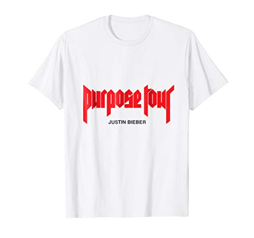 Mens Justin Bieber Purpose Tour Merch T-Shirt Large White
