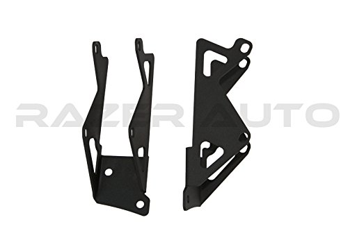 Razer Auto Windshield Hinge Double Light Brackets (3" Light Only) for 07-15 Jeep Wrangler JK