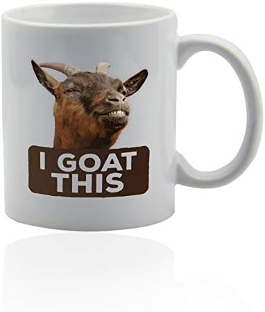 I goat this coffee mug 11 oz. white ceramic cup. Goat gifts for goat lovers.