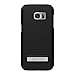 Seidio SURFACE with Metal Kickstand Case for the Samsung S7 Edge [Slim Case] - Non-Retail Packaging - Black/Black