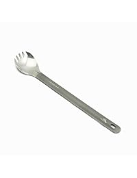 toaks Mango Largo Spork de titanio con Tazón Pulid