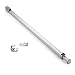 Ideal Security Sliding Patio Door Security Bar with Child-Proof Lock, Extendable, Anodized Silver (25.75-47.5 Inches)