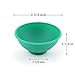 Kingrol 9-Pack Mini Silicone Pinch Bowls, 1.75 Ounce Prep & Serve Bowls, Multi-color