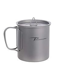 Timberbrother   Taza de titanio para acampar, 250