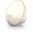 Philips  Morning Wake-Up Light With Colored Sunrise Simulation and Dusk Fading Night Light, White, HF3520