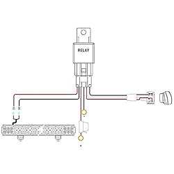 Nilight - 10019W LED Light Bar Wiring Harness Kit