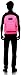 JanSport T501 Superbreak Backpack - Fluorescent Pink