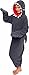 Silver Lilly Unisex Adult Pajamas - Plush One Piece Cosplay Shark Animal Costume