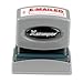 Xstamper 1650 E-MAILED with Space for Initial or Date, Pre Inked Laser Engraved Rubber Stamp, Red Ink, Impression Size: 1/2