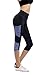 IMIDO Women's Yoga Capri Pants Sport Tights Workout Running Leggings with Side Pocket (M, Capri Pants)