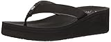 cobian Women's Dove Wedge Flip Flop, Black, 8 M US