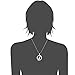 iDMSON Stainless Steel Superhero Flash Necklace - Lightning Round Pendant Necklace Bead Chain