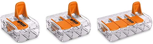 WAGO 221-412-413-415 x10 Splicing Connector, 0.14-4 mm², Compact Design with Lever