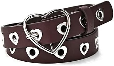 Gothic Punk Belts for Women Y2K Vintage Star Patterned Waistbands