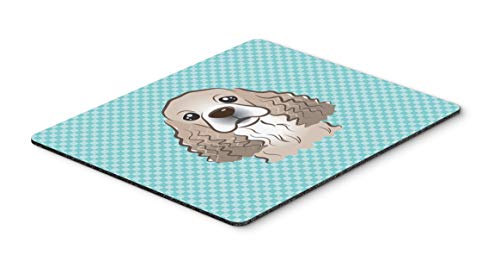 Caroline's Treasures BB1154MP Checkerboard Blue Cocker Spaniel Mouse Pad, Hot P…