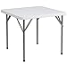 Flash Furniture 3-Foot Square Granite White Plastic Folding Table primary
