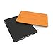 KHOMO - Compatible with Apple iPad Air 2 Case Dual Super Slim Orange Cover with Black Rubberized Back and Smart Feature