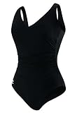 Speedo Women's Plus Size Endurance+ Side Shirred Tank One Piece Swimsuit, Black, 20
