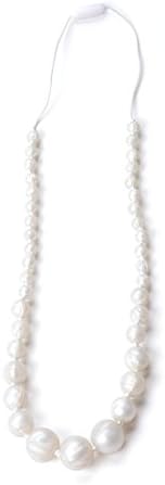 Nummy Beads Silicone White Pearl Teething Necklace