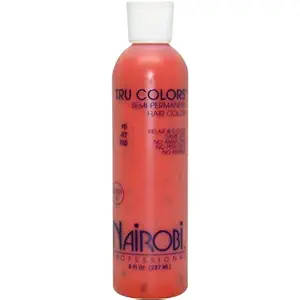 Nairobi Tru-Colors Semi-Permanent Hair Color for Unisex, No5 Jet Red, 8 Ounce