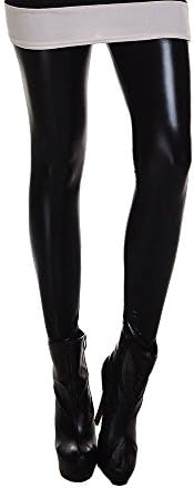 Fashion Metallic Color Leggins for Sexy Women Medium Gold