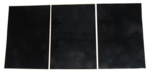 D'cor Visuals 40-80-107 Universal Number Plate (Black), 3 Pack, 1 Pack