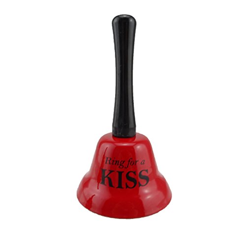 Honbay 2Pcs of Hand Bells, Call Bell for Family Loves, Musical Hand Bells, Cow bells with Stick Grip Handle Bell for Cheering at Sporting & Wedding Events, Food Line, Alarm, Jingles, Ringing